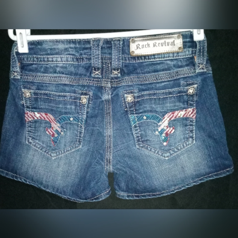 Rock Revival Women's Blue Denim Shorts
